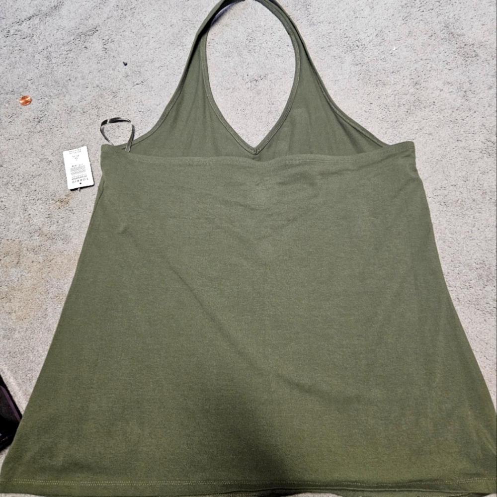 Olive Green Halter Top